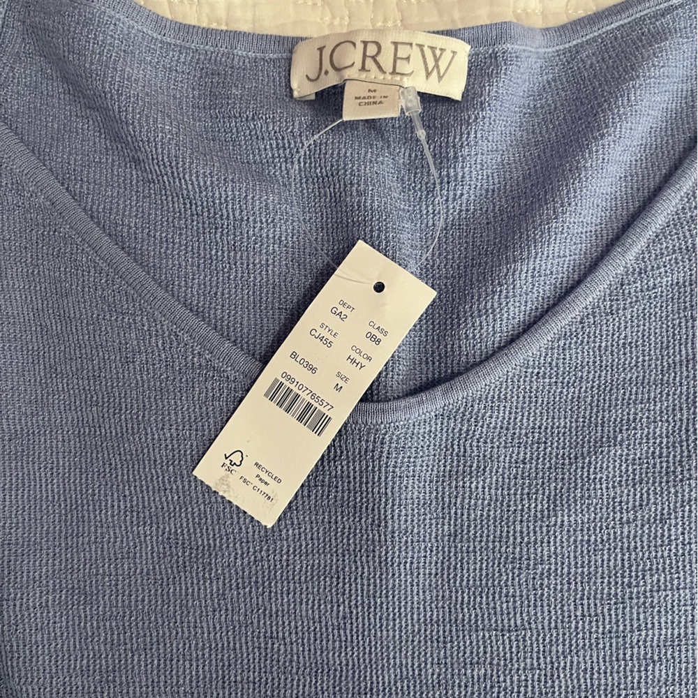 J. Crew Cashmere silk blend sweater short sleeve shirt - Picture 2 of 5